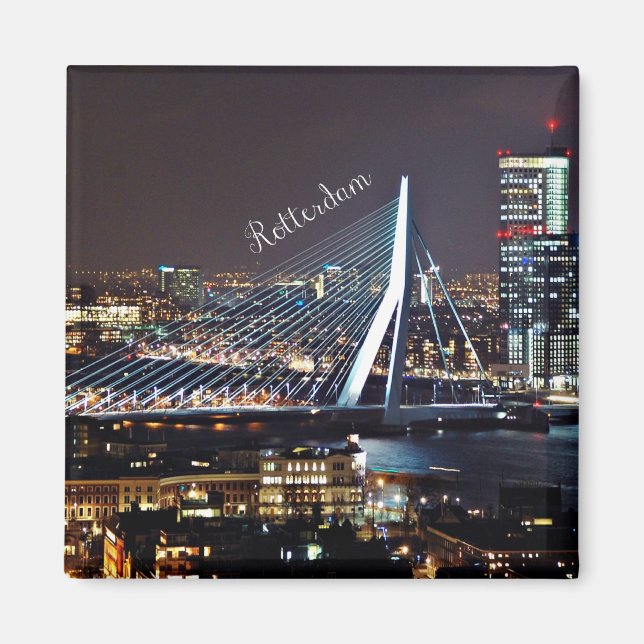Rotterdam Cityscape Magnet (Framsidan)