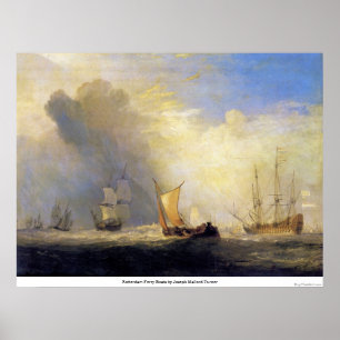 Rotterdam Ferry Boats av Joseph Mallord Turner Poster