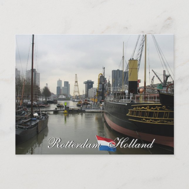 Rotterdam Holland Postcard Vykort (Framsida)