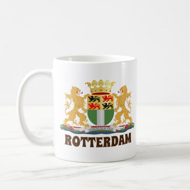 Rotterdam jackat av arm, Nederländerna Kaffemugg (Vänster)
