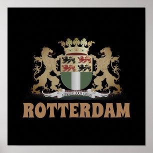Rotterdam jackat av arm, Nederländerna Poster