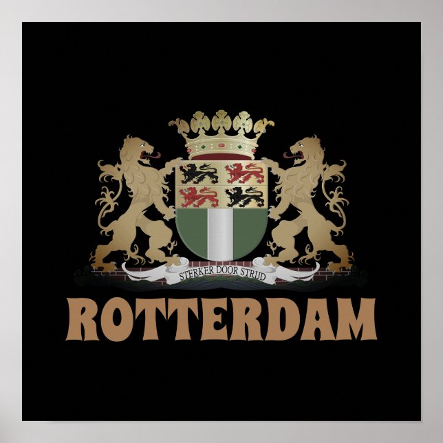 Rotterdam jackat av arm, Nederländerna Poster (Framsidan)