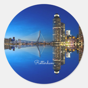 Rotterdam, liggande foto runt klistermärke