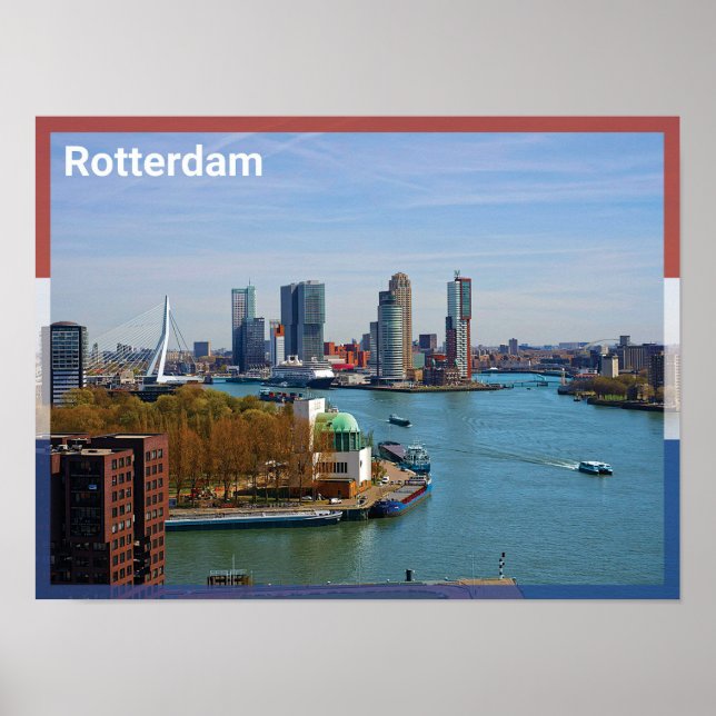 Rotterdam - Nederländerna Poster (Framsidan)