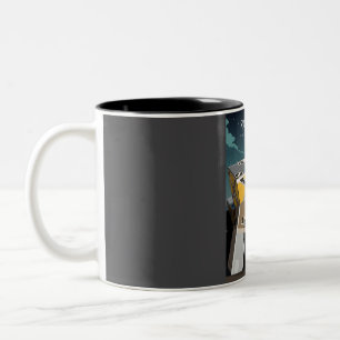 Rotterdam Nederländernas Vintage Minimal Retro Tr Två-Tonad Mugg
