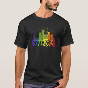 Rotterdam Pride Skyline Pride Parad Rotterdam T Shirt