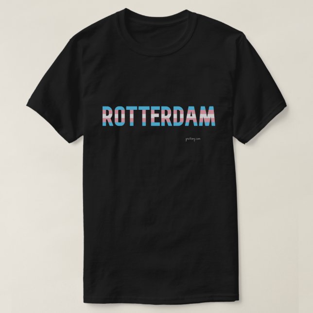 Rotterdam Pride Transgender Flagga T Shirt (Design framsida)