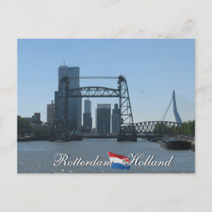 Rotterdam Skyline Holland Postcard Vykort
