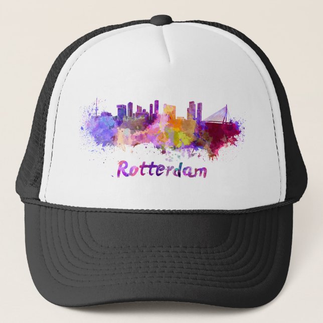 Rotterdam skyline in watercolor keps (Framsida)