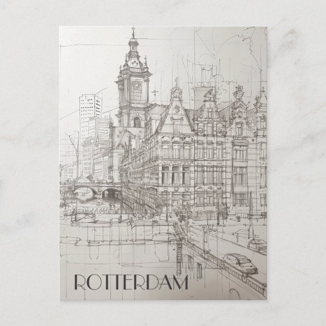Rotterdam Vykort (Framsida)