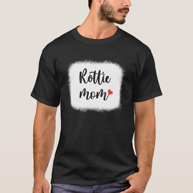 Rottie Dog Mom Womens Rottweiler T Shirt (Framsida)