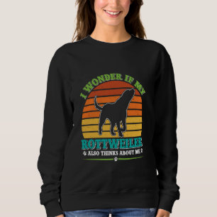 Rottie JAG UNDRAR OM MIN ROTTWEILER TÄNKER PÅ MIG T Shirt