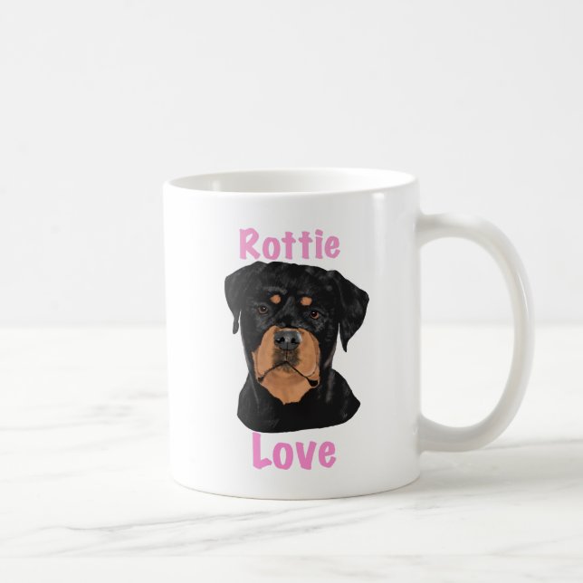 Rottie Kärlek Kaffemugg (Höger)