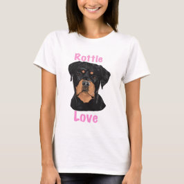 Rottie kärlek Rottweiler  T Shirt