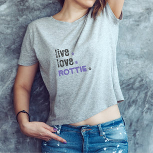 Rottie Live Kärlek Rottie Mamma Rottie T-Shirt