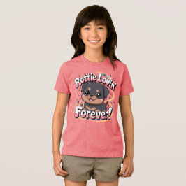 Rottie Lovin’ Forever - Kawaii Chibi Rottweiler T Shirt