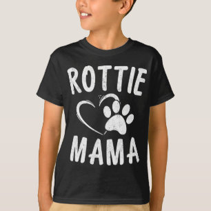 Rottie Mamma Gift Hund älskare Apparel Pet Owner R T Shirt