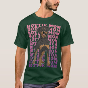 Rottie Mamma Hundägare Rottweiler Premium T-Shirt