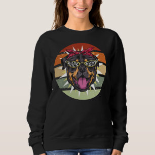 Rottie Mamma Rockabilly Rottweiler Hund Vintage Re T Shirt