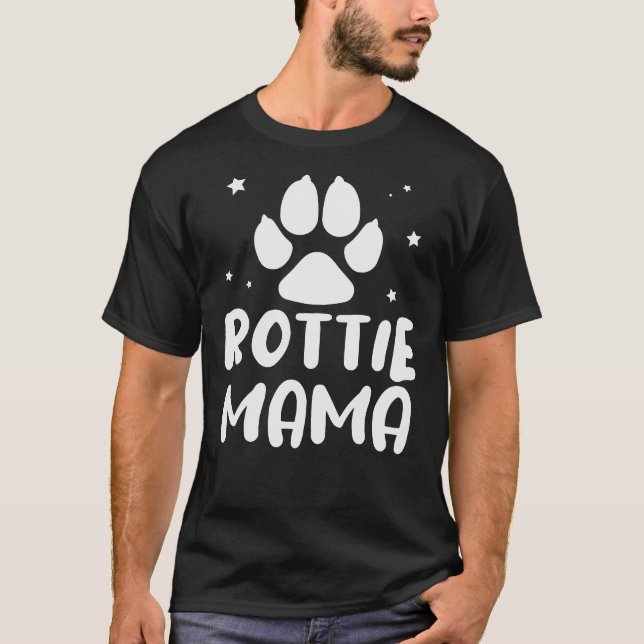 Rottie Mamma Rottweiler Älskare 14 T Shirt (Framsida)