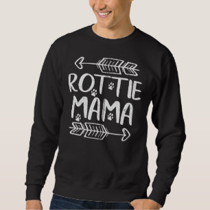 Rottie Mamma Rottweiler Älskare Owner Hund Mamma Lång Ärmad Tröja