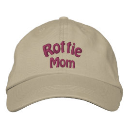 Rottie Mamma Rottweiler Hund Broiderkarp Broderad Keps