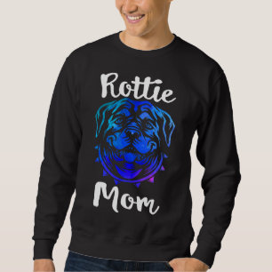 Rottie Mamma Rottweiler Hund Cute Puppy Owner Ro Lång Ärmad Tröja