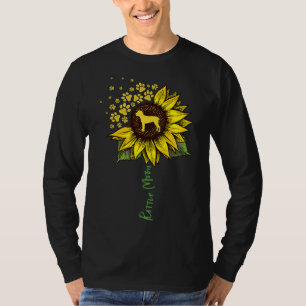 Rottie Mamma Solrosblomma Rottweiler Hund Mamma 15 T Shirt