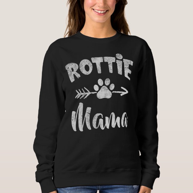 Rottie Mamma Tass T Shirt (Framsida)