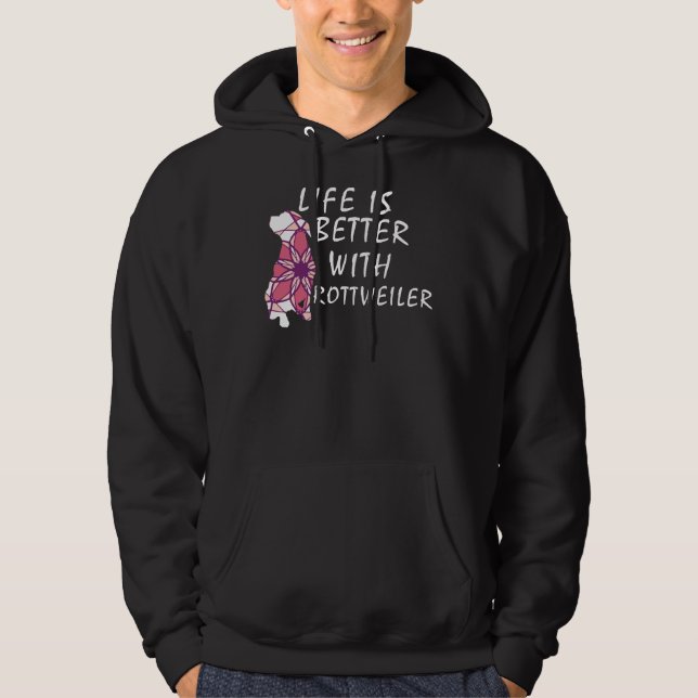 Rottie Mandala Hoodie (Framsida)