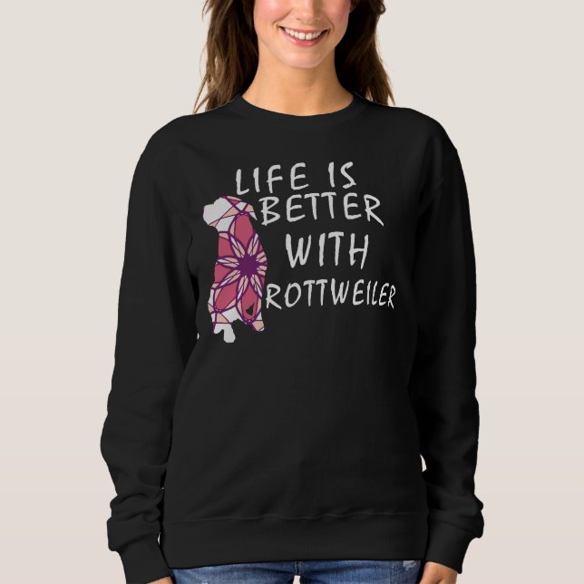 Rottie Mandala T Shirt (Framsida)