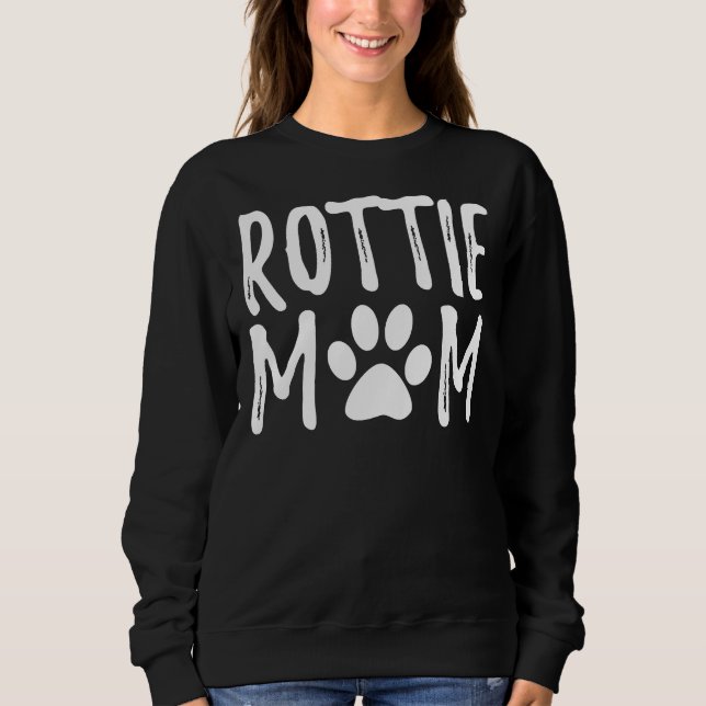 Rottie Mor Hundägare I Rottweiler Kärlek Morsa T Shirt (Framsida)