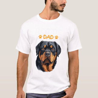 Rottie Pappa Rottweiler Hund T Shirt