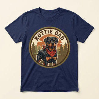 Rottie Pappa Tri-blend T-shirt | Rottweiler Hund P