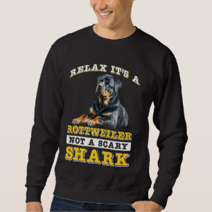 Rottie RELAX DET ÄR EN ROTTWEILER INTE EN SKÄRMSHA Lång Ärmad Tröja