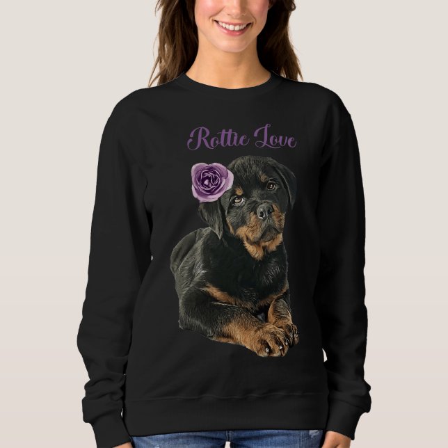 Rottie Ro Premium Scoop T Shirt (Framsida)