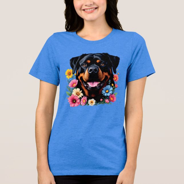Rottie Rottweiler T Shirt (Framsida)