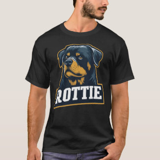 Rottie – Starkes Rottweiler Portrait T Shirt