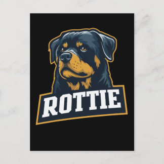 Rottie – Starkes Rottweiler Portrait Vykort