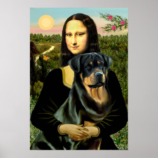 Rottweiler (#3) - Mona Lisa Poster (Framsidan)