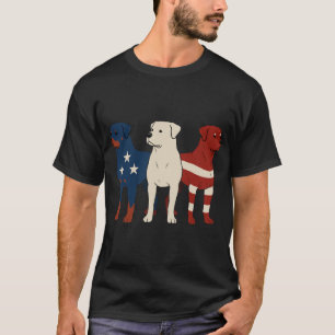 Rottweiler 4 juli hundälskare män USA Flagga T Shirt