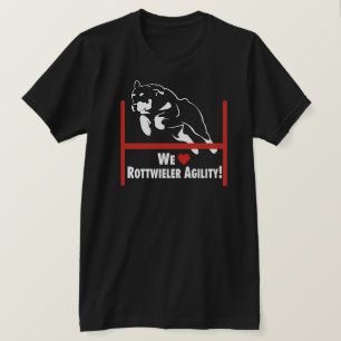 Rottweiler Agilitykärlek Tee Shirt