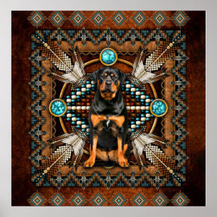 ROTTWEILER Älskare Gift, Funny Rottweiler Hund Gif Poster