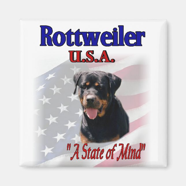 Rottweiler Älskare Gifts Magnet (Framsidan)
