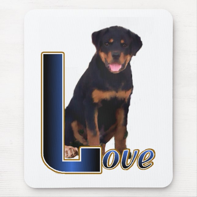 Rottweiler Älskare Gifts Musmatta (Framsidan)