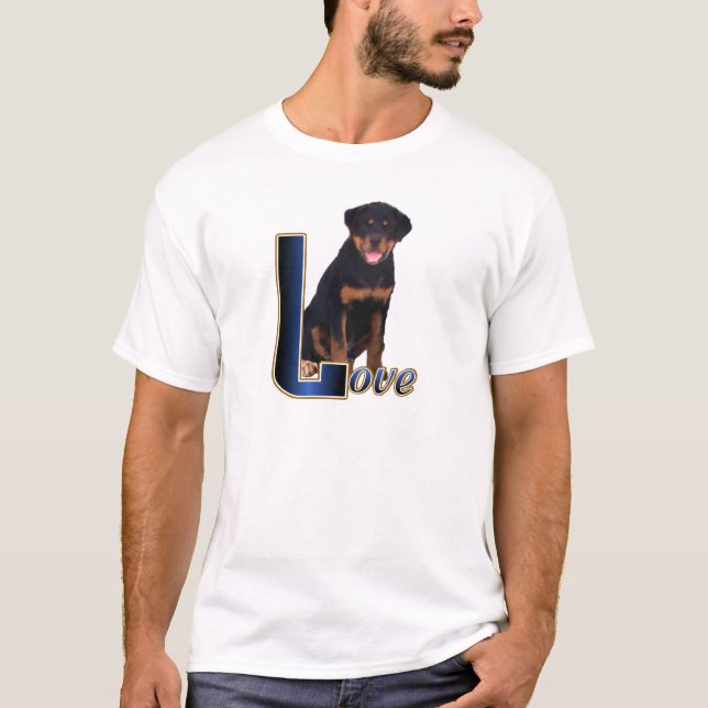 Rottweiler Älskare Gifts T Shirt (Framsida)