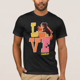 Rottweiler älskare gullig färg t shirt