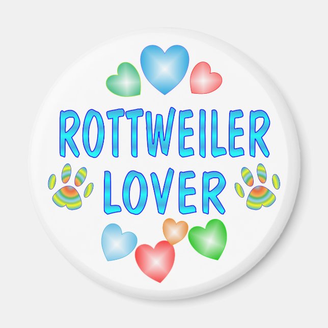 ROTTWEILER ÄLSKARE MAGNET (Framsidan)