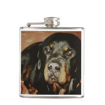 Rottweiler Älskare Pet Porträtt