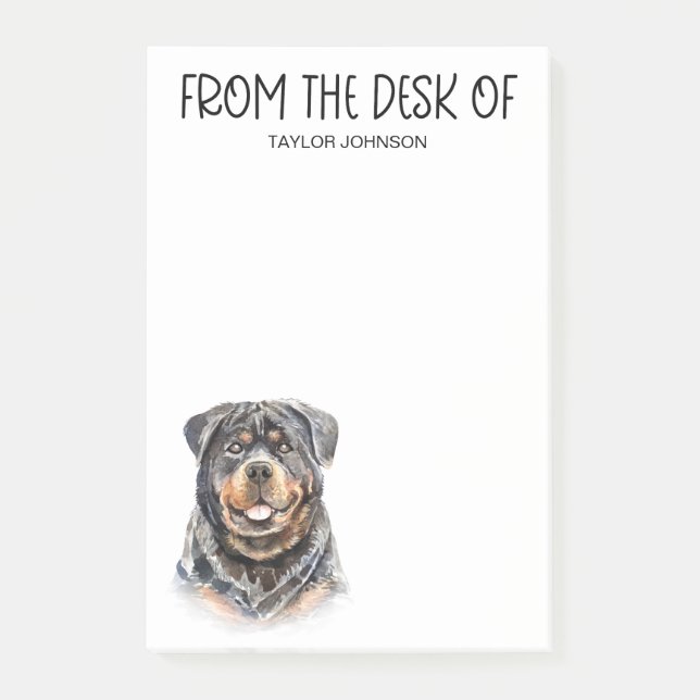 Rottweiler Älskare Post-it Block (Framsida)
